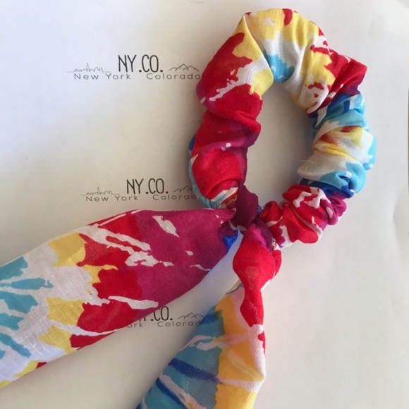 Other - TIE DYE BOW SCRUNCHIE! SOLD OUT